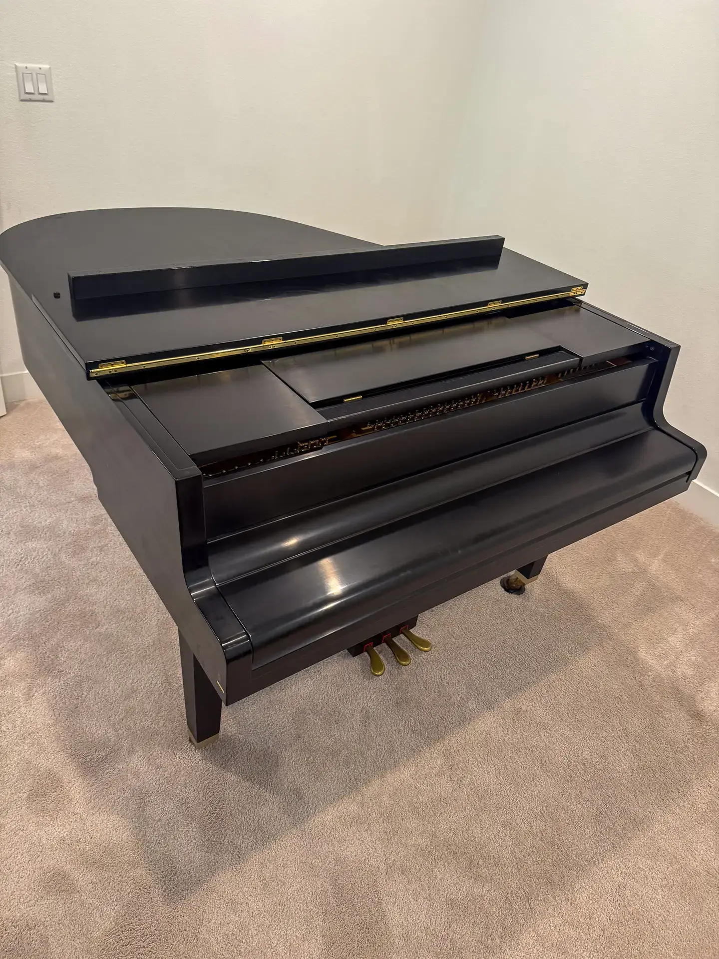 Upright piano in a residence