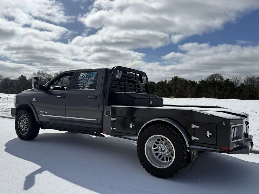 First Class truck ready for a long-distance move