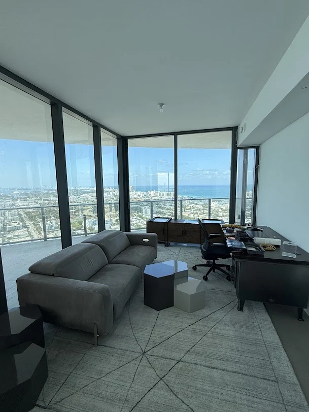 Furniture in a high-rise residence